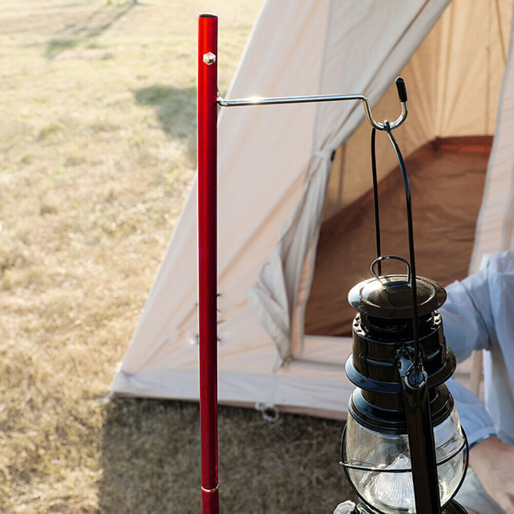 Outdoor Camping Lamp Holder Bracket Portable Tent Hanger Hook Fixing Stand