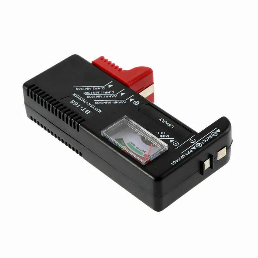 AA/AAA/C/D/9V/1.5V Universal Button Cell Battery Volt Tester Checker BT-168