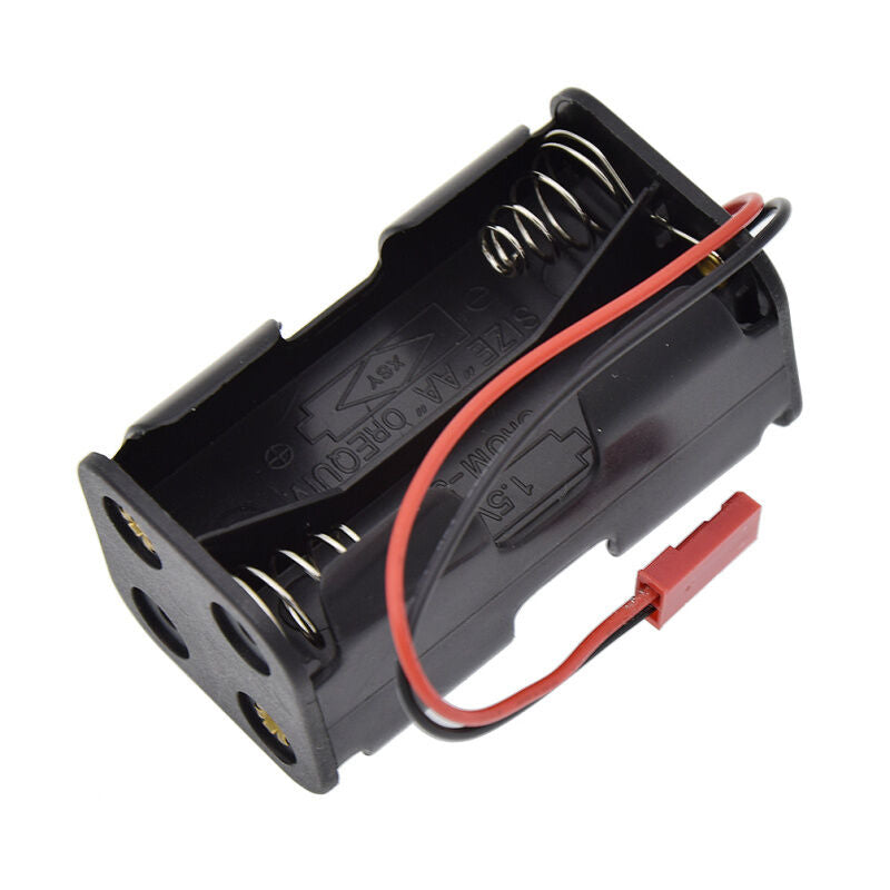 RC Car 6V Battery Box JST Connector Receiver Parts 4 x AA Pack Holder Case New