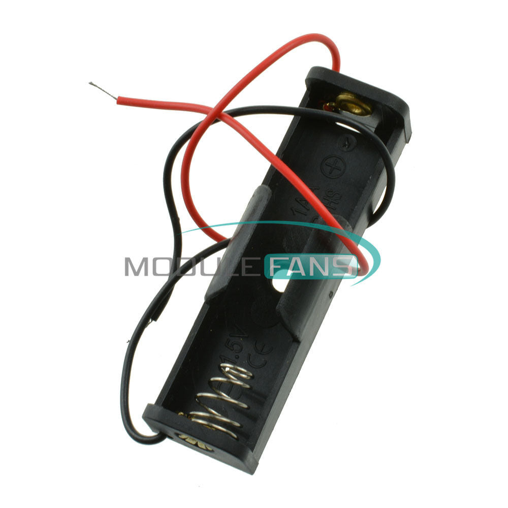 5PCS Plastic Wire Leads Battery Case Storage Box Holder for AA 1.5V 1XAA 2A