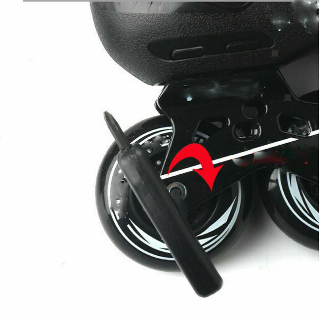 3Pcs Universal Roller Skates Brakes Pads Brake Blade Accessories Black