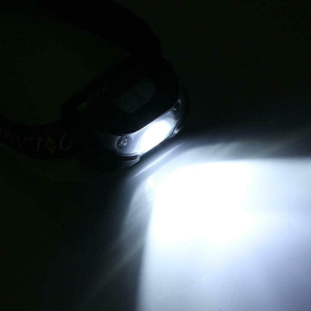 Outdoor Rechargeable LED Headlamp 3000LM Motion Sensor Fishing Headlight @