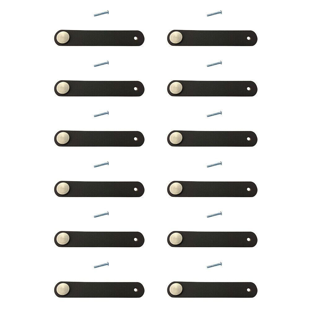12x Classic Handmade Leather Suitcase Luggage Handle Replacement Door Handle
