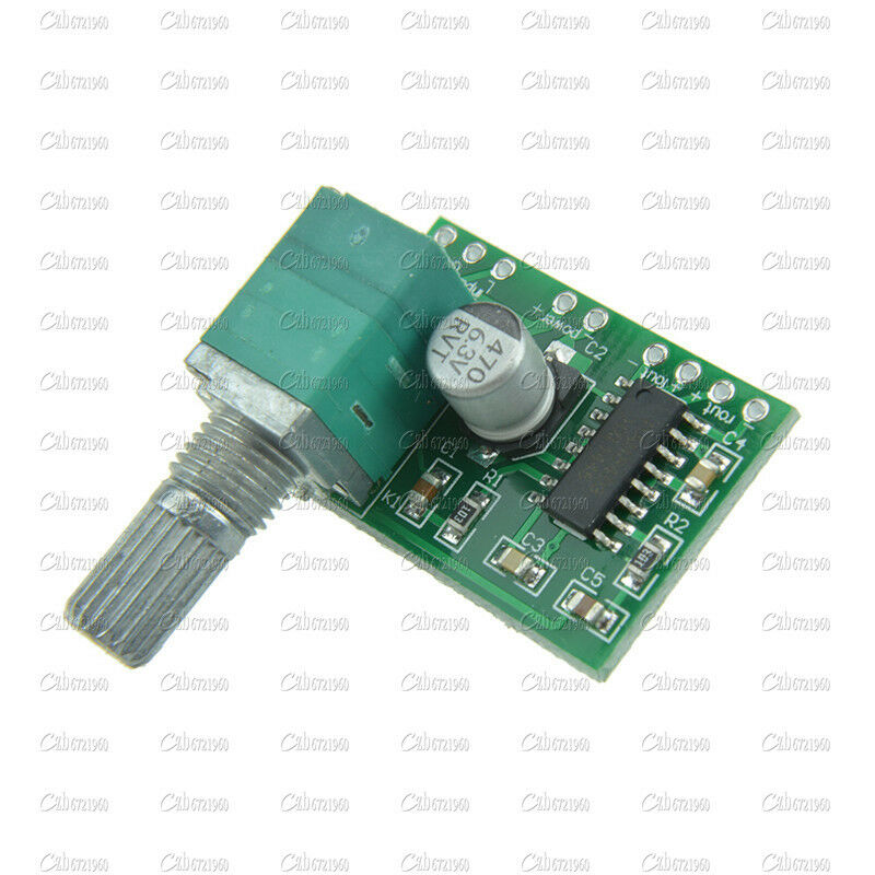 PAM8403 5V 2Channel USB Power Audio Amplifier Board 3Wx2W Volume Control top