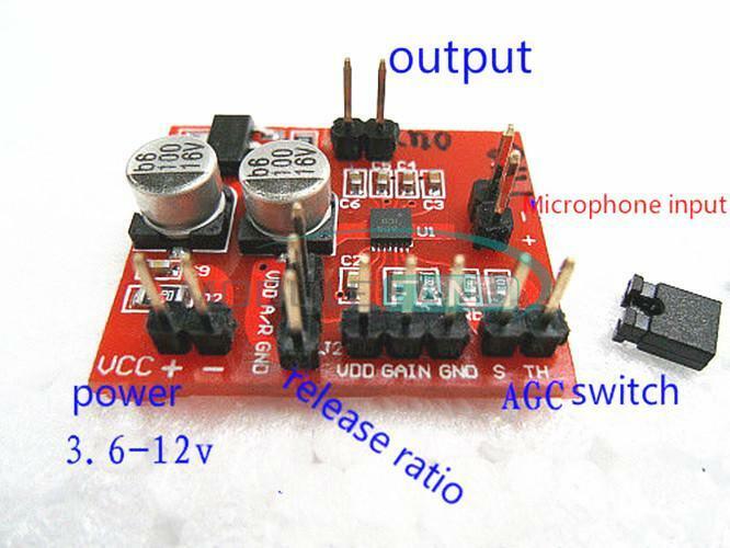 DC 3.6-12V MAX9814 Electret Microphone Amplifier Module AGC Function For Arduino