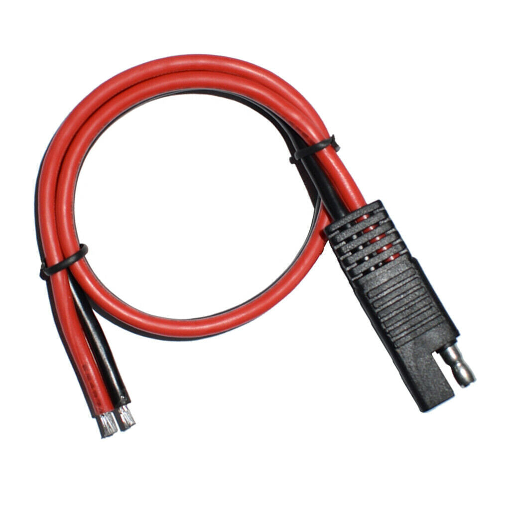 3pcs 12AWG 30A Solar Battery SAE Plug Harness Extension Cable 400mm