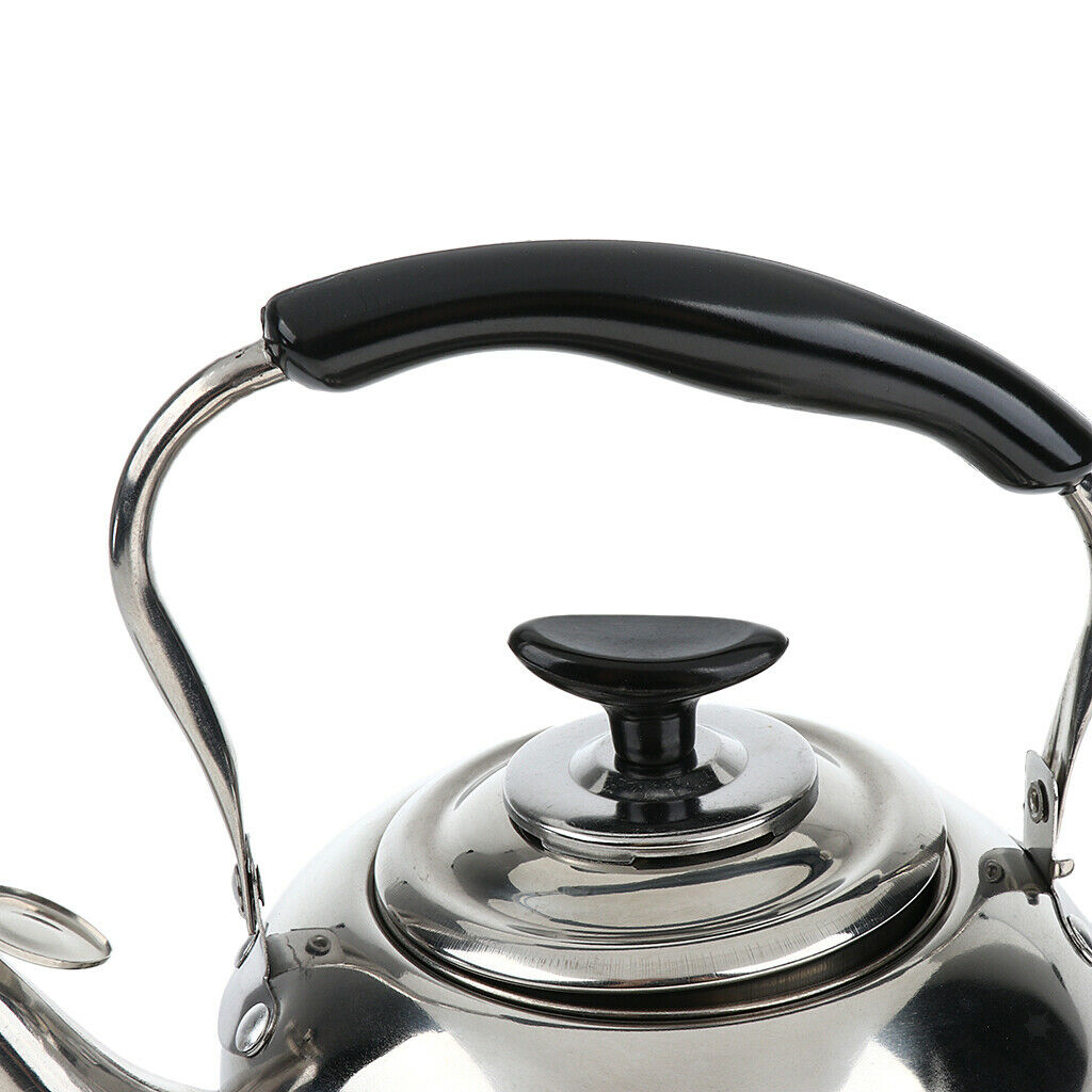 Stainless Steel 2L Whistling Tea Kettle Outdoor Camping Fishing Hiking