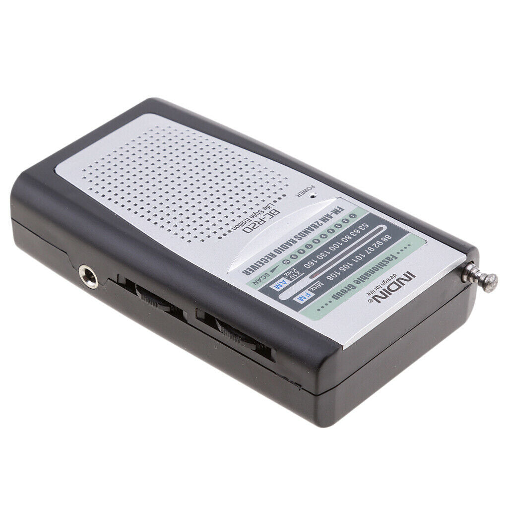 BC-R20 Portable Pocket Mini AM / FM Radio with Speaker and Belt Clip