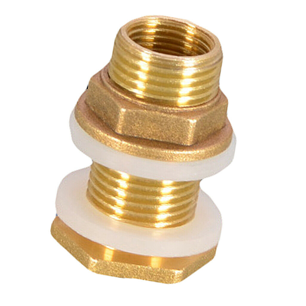 4pcs Solid Brass Water Tank Connector Leak-proof Firm Connect DN15 DN20