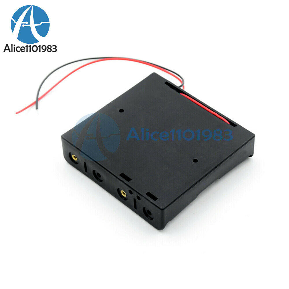 Battery Holder Box Case DIY For Battery Packs with Wire For 4x 18650 Cells Cases
