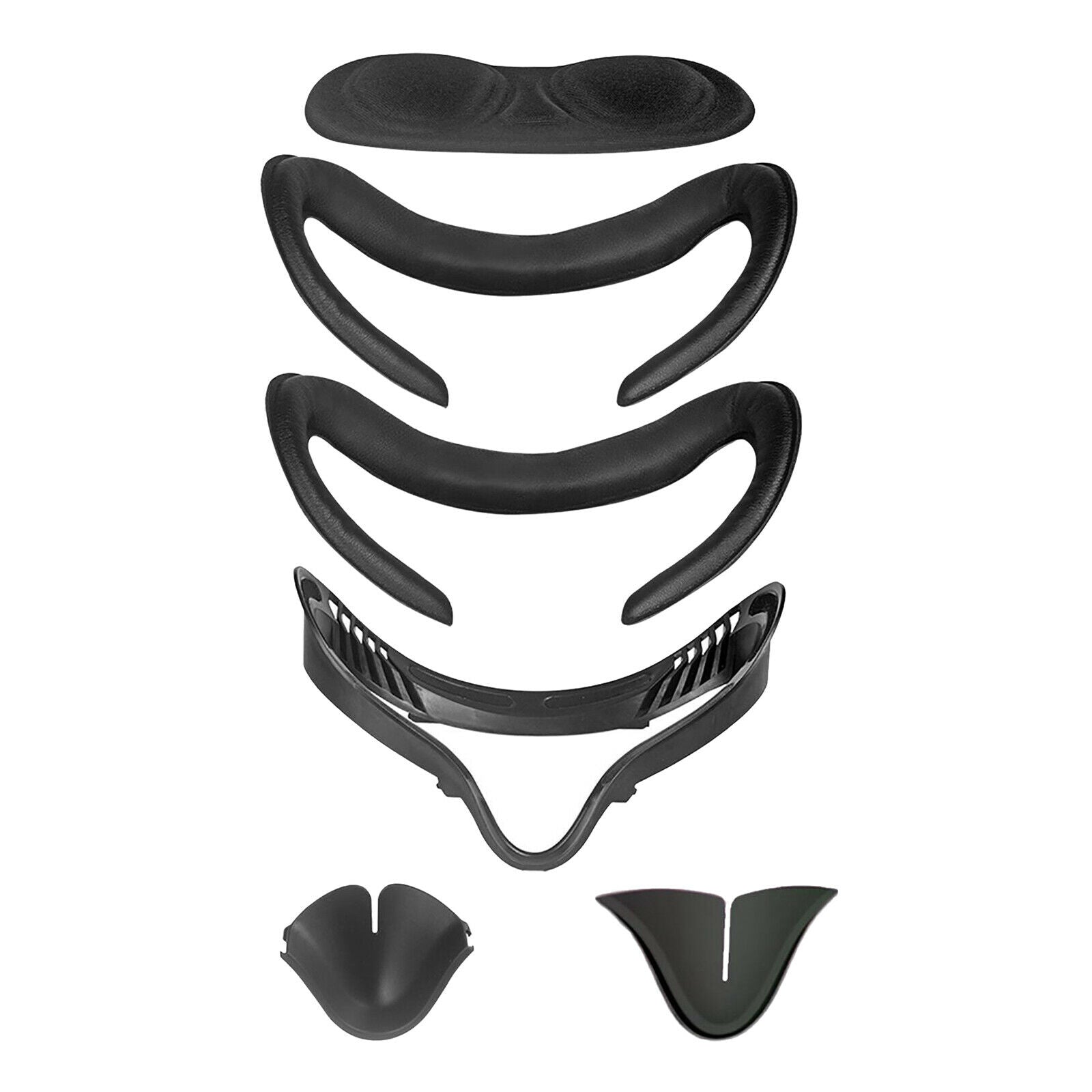 Facial Interface Bracket PU Leather Face Cover Nose Pad Set for  Quest 2