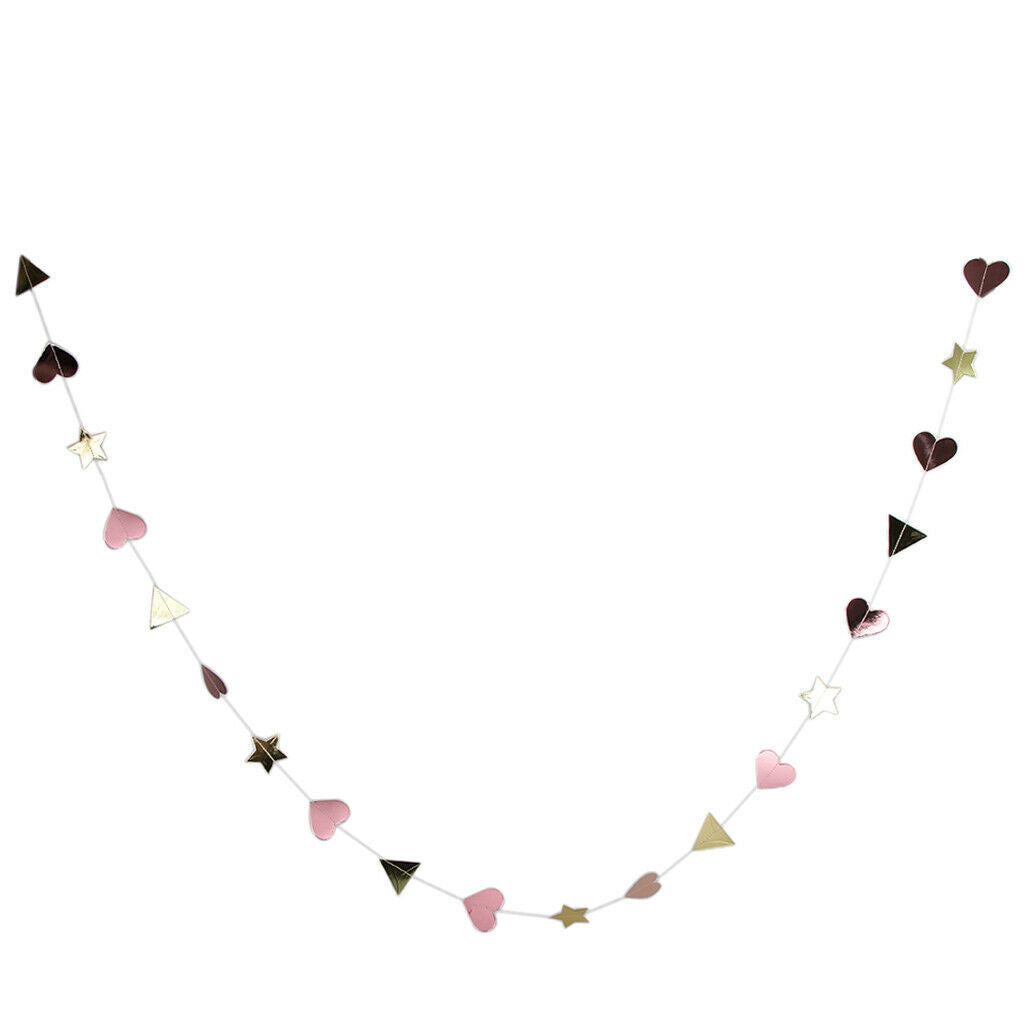 Paper Garland Bunting Banner Hanging Decoration for Wedding Birthday Party 6