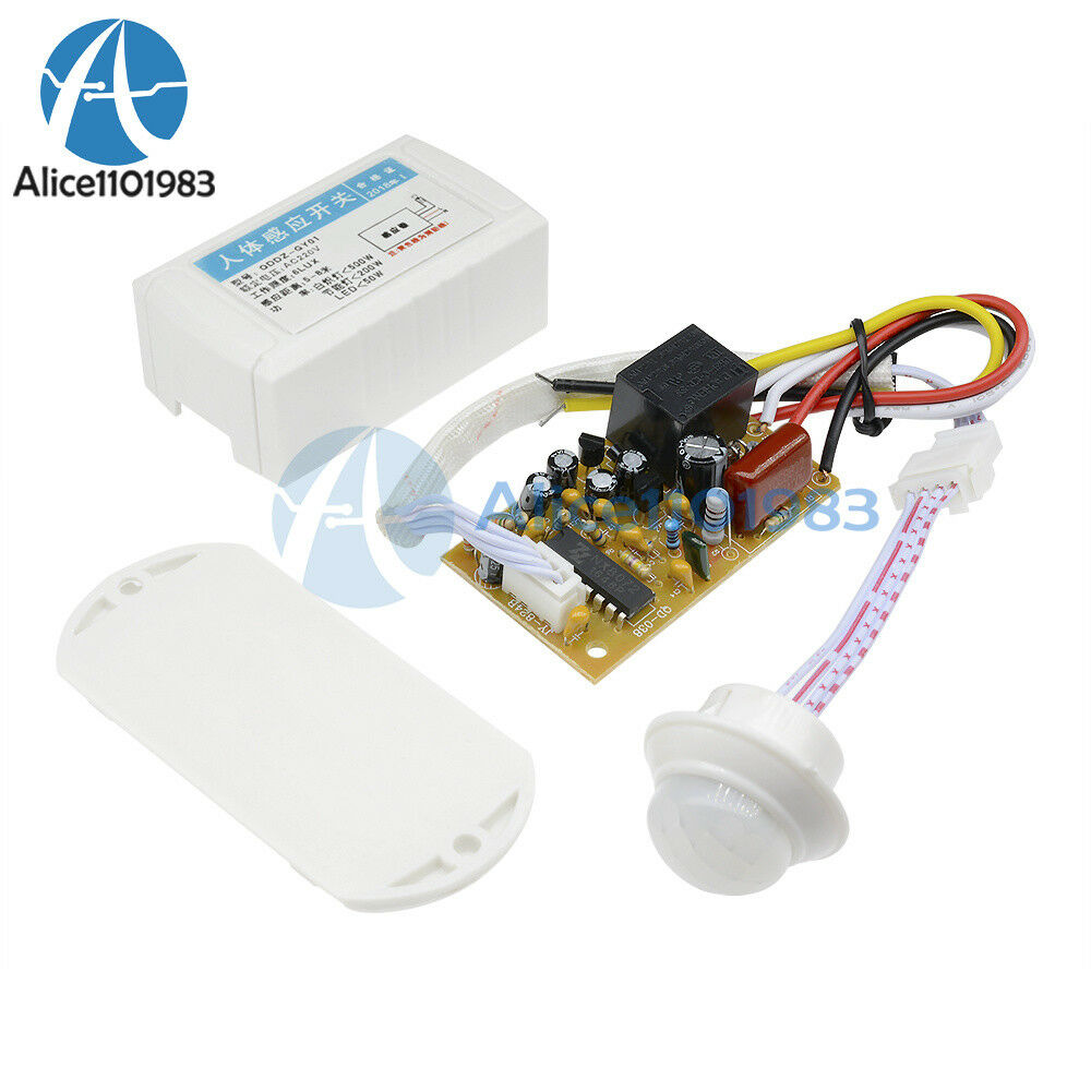 Hot 220V IR Infrared Body Motion Sensor Intelligent Lamp Motion Sensor Switch