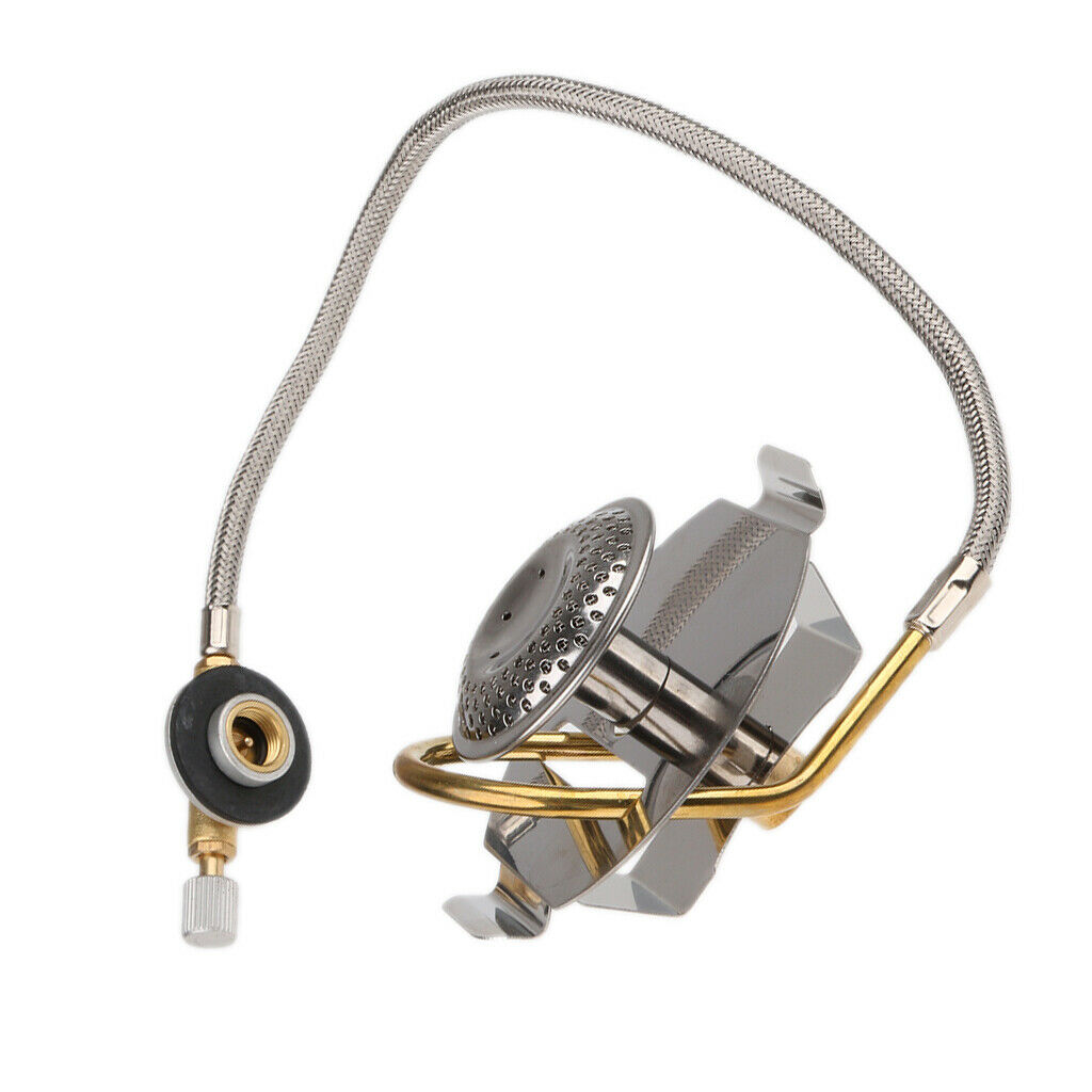 Stainless Steel Gas Stove Outdoor Camping Split Burner W / Preheating Device