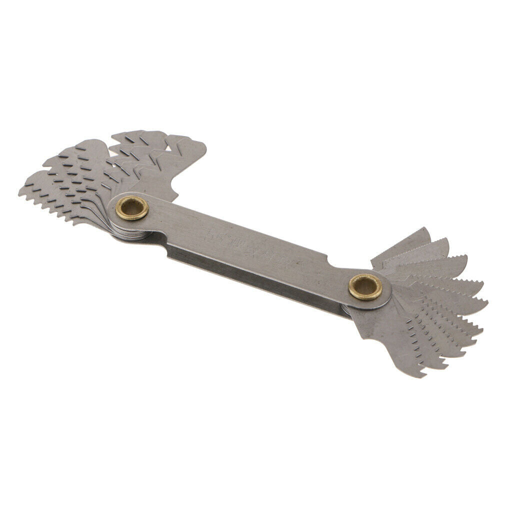 Thread Pitch Gauge Set Measuring Tool 55 Degree Inch Gauge