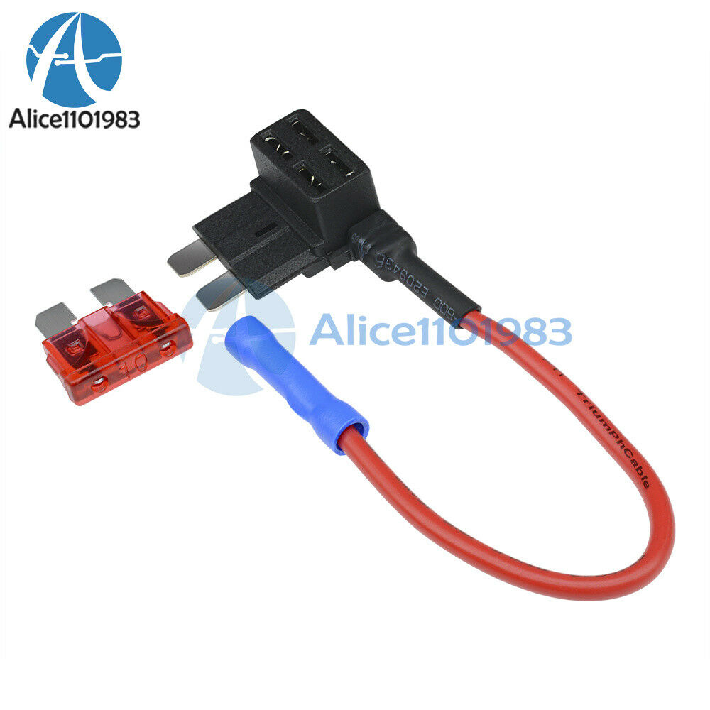 12V Car Add-a-circuit Fuse TAP Adapter Standard ATM APM Auto Blade Fuse Holder