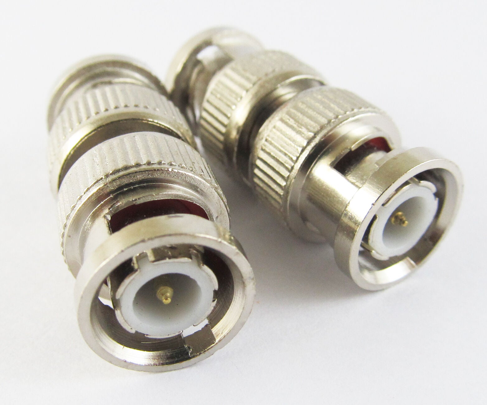10pcs BNC male To BNC male connectors Nickel NEW