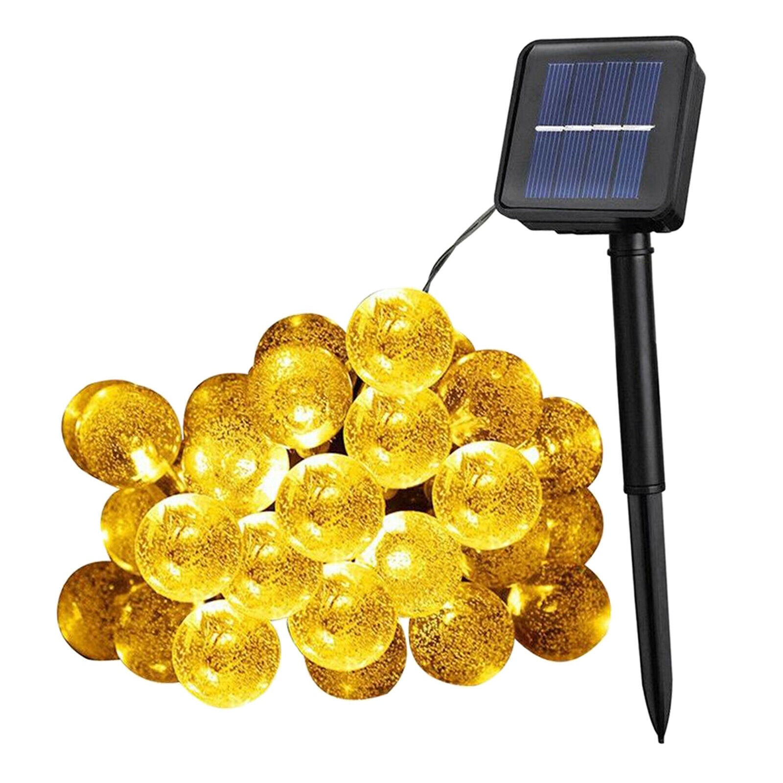 Solar Bulb Indoor Outdoor String Light Christmas Fairy Lights 12M 100LED