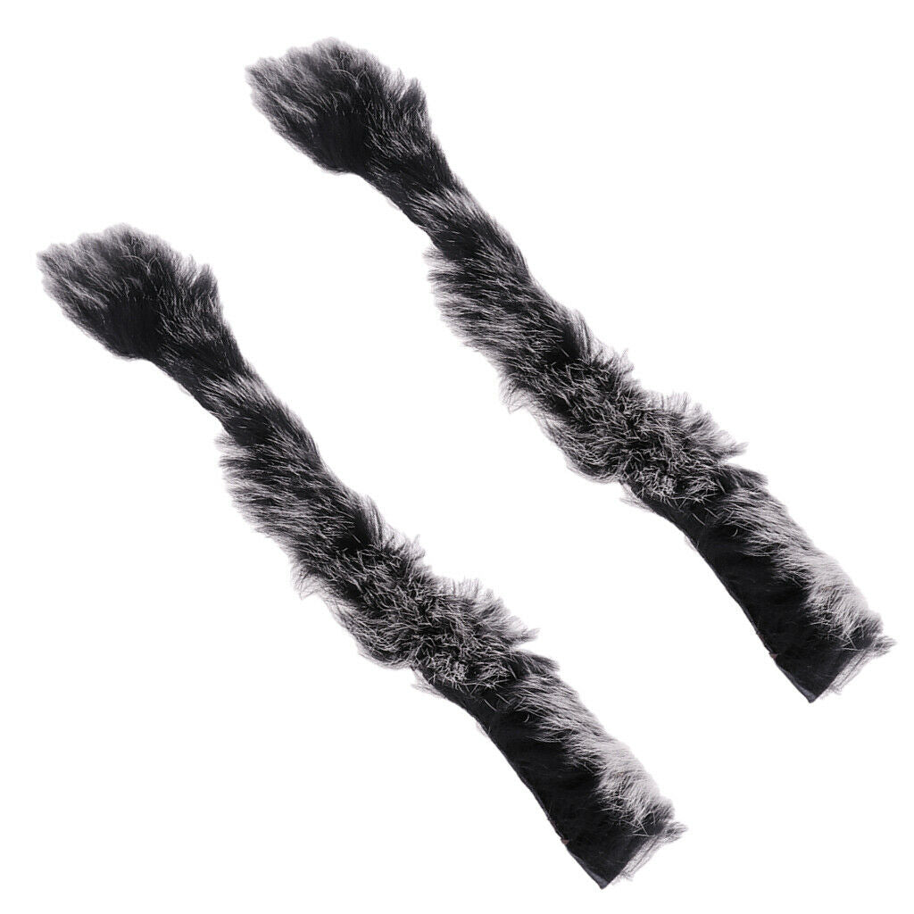 1 Pair Bow String Silencer Bowstring Artificial Rabbit Hair Dampener for Archery
