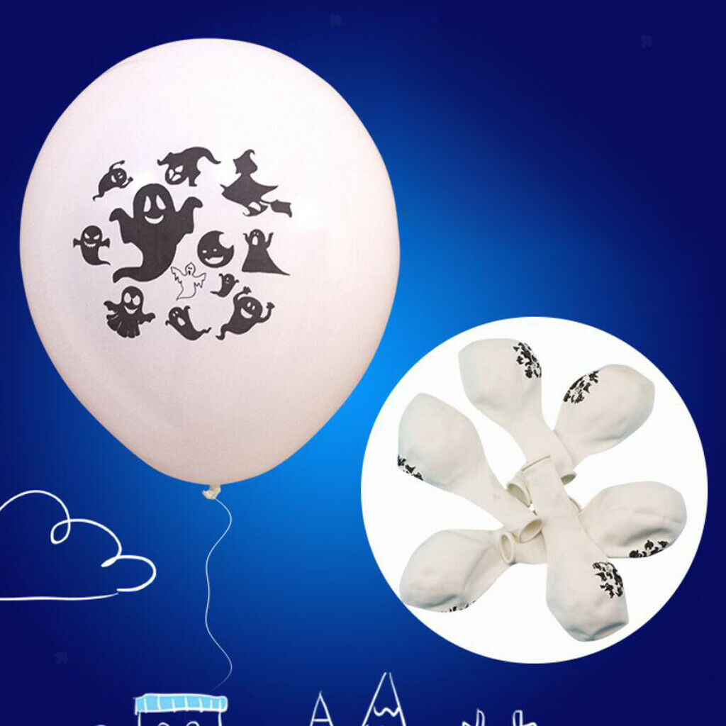 100/lot Halloween Latex Balloons Party Decoration Props White Ghost