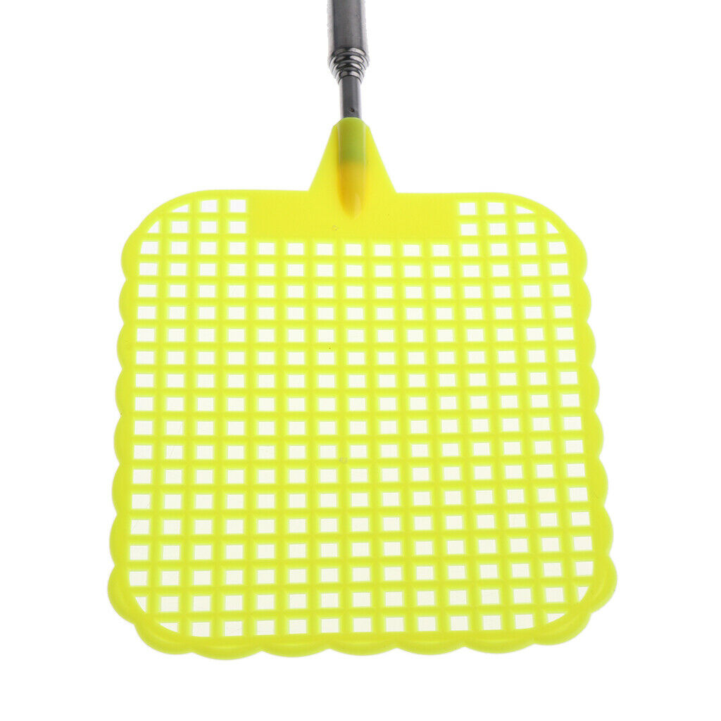 Fly Swatter Extendable Flapper with Long Handle Indoor/Outdoor yellow