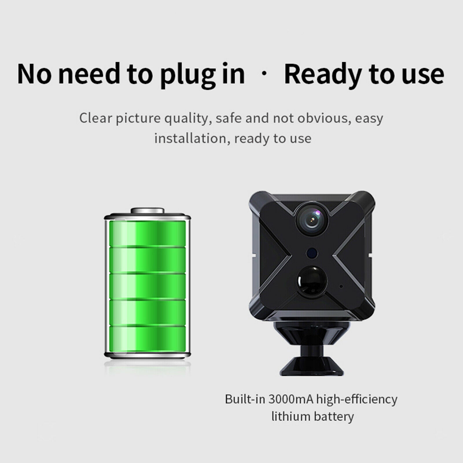 Small HD Wifi Camera Outdoor Night Vision Cam Monitoring Two Way Audio