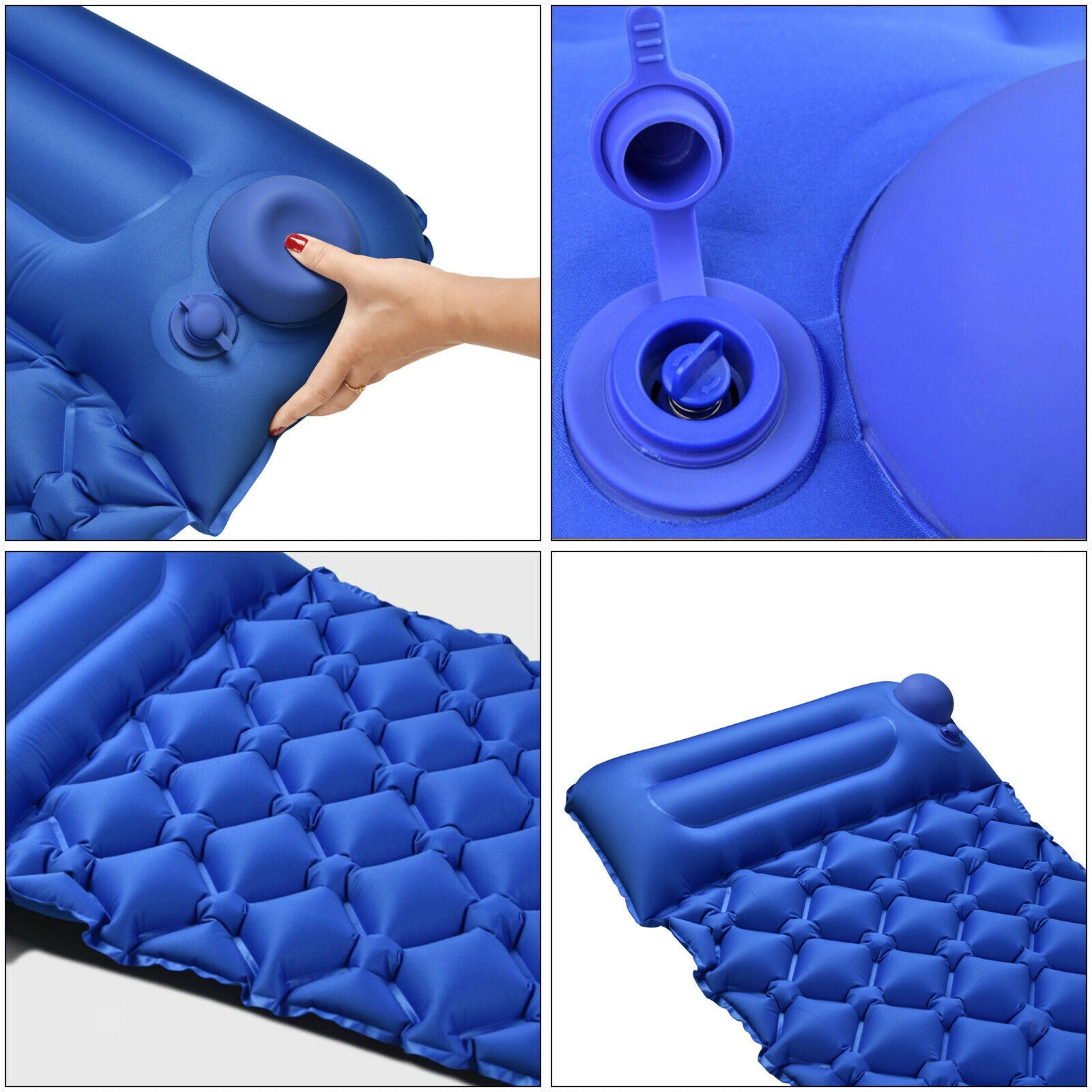 Camping mattress, sleeping mat with camping pillow 192x60x6cm