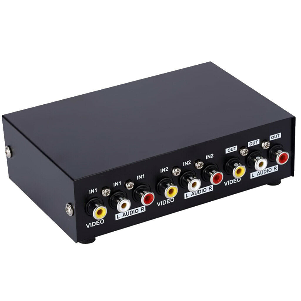 2 way cinch audio video selector switch switch box A / V multi-input /