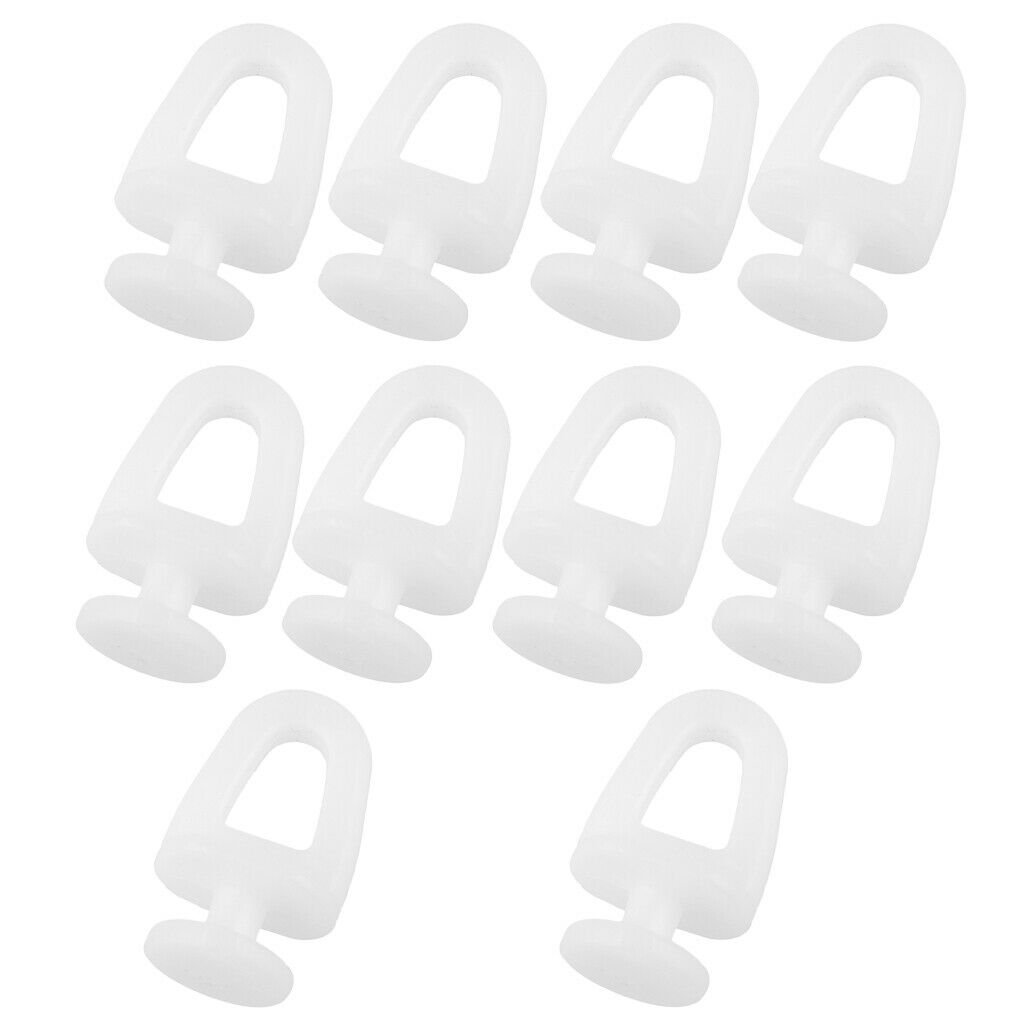 Shower Curtain Track Glider Gliding Runner Ceiling Gliders 4#-23mm,White