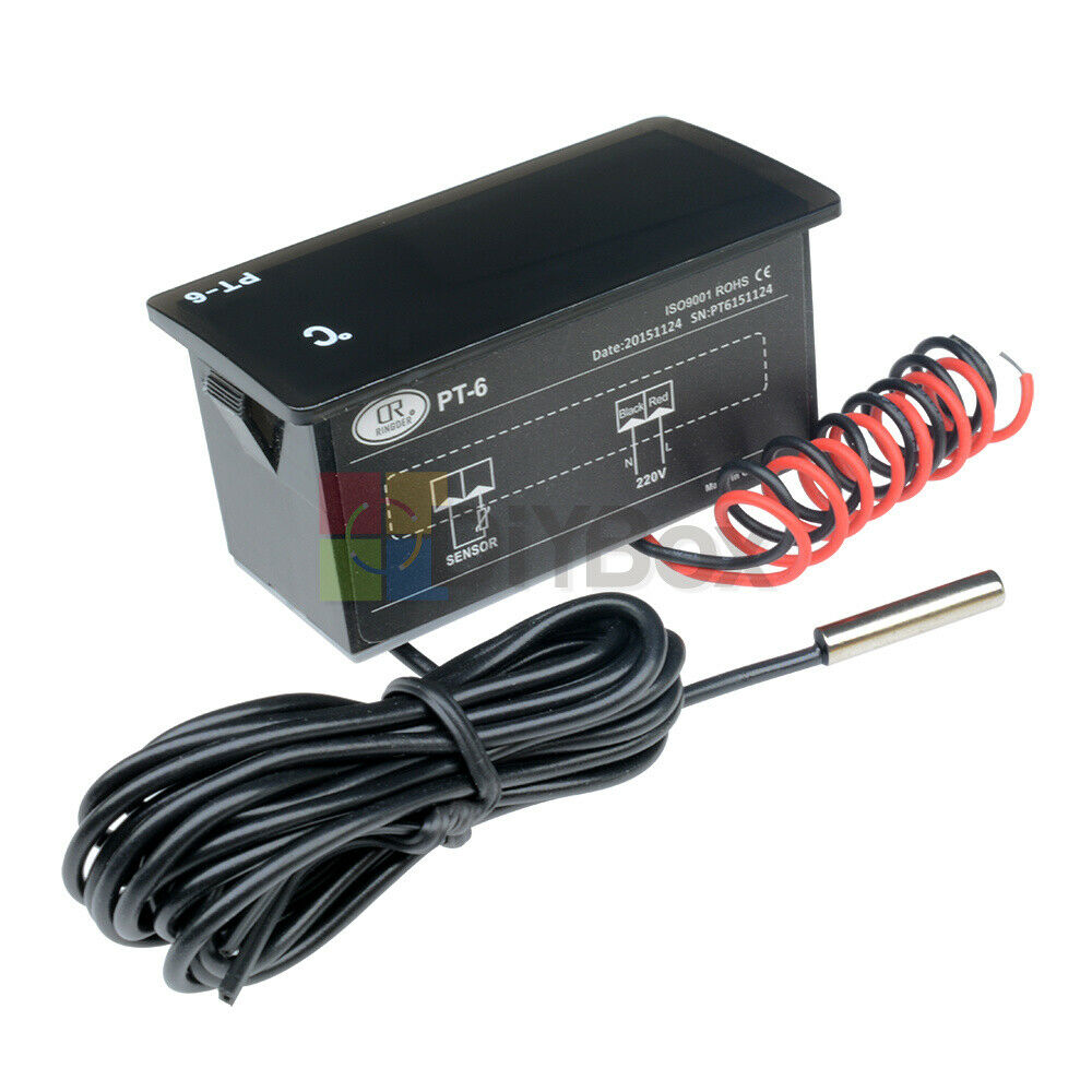 -50 ℃ ~ + 110 ℃ Digital 220V Thermometer Temperature Meter Aquarium Sensor Probe