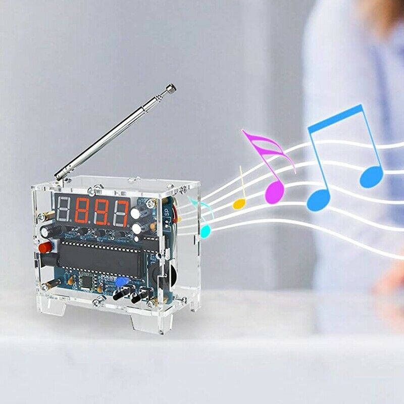 DIY Radio FM Receiver Kit Digital Radio 76MHz-108MHz Adjustable Wireless ReceiP6
