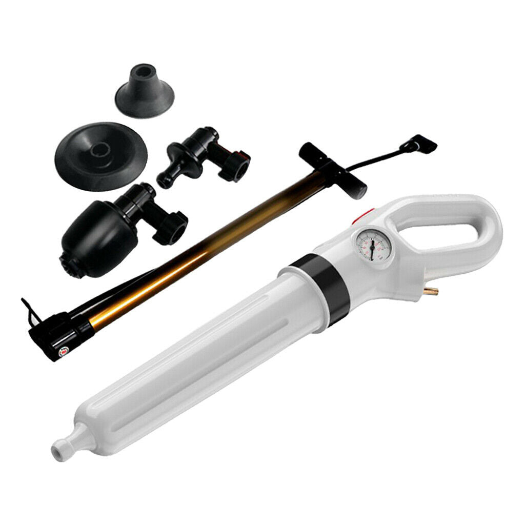 Toilet High Air Pressure Inflator Plunger Pump Kits Tool Pneumatic Dredger
