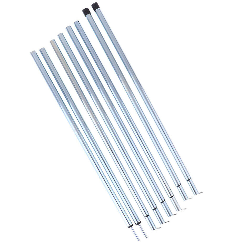 2Pcs Lightweight Adjustable Tarp Poles, Iron Tent Poles For Camping,