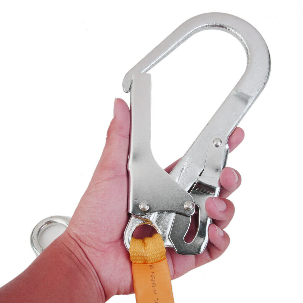 Climbing Rope Suspender Belt with Carabiner Buckle Mountaineering Outdoor Safety