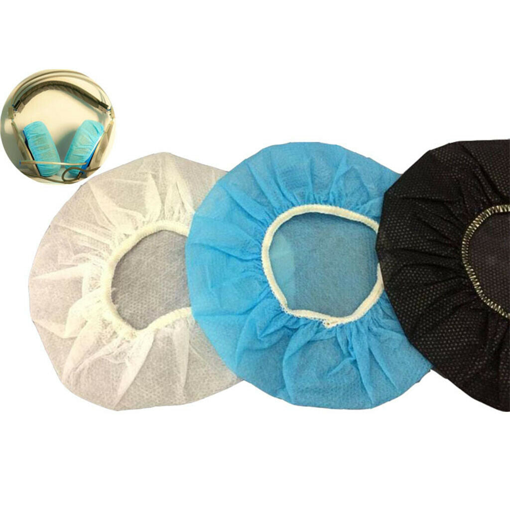 100x Ear Pads Cover for Headphones Earpiece Cushions Dia. 3.93-4.72inch  Black