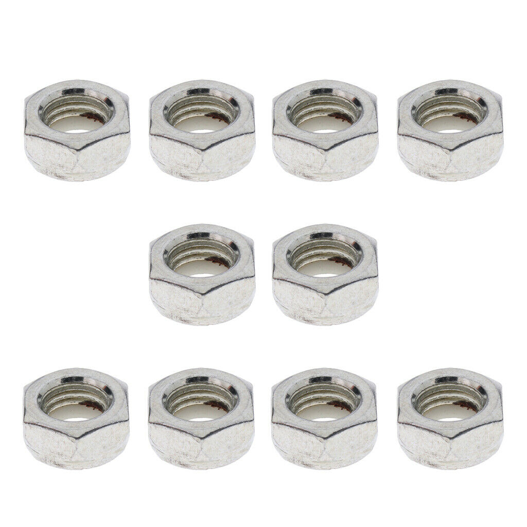 10pcs Skateboard Trucks Screw Nuts Mounting Axle Nuts Longboard Repair Gear