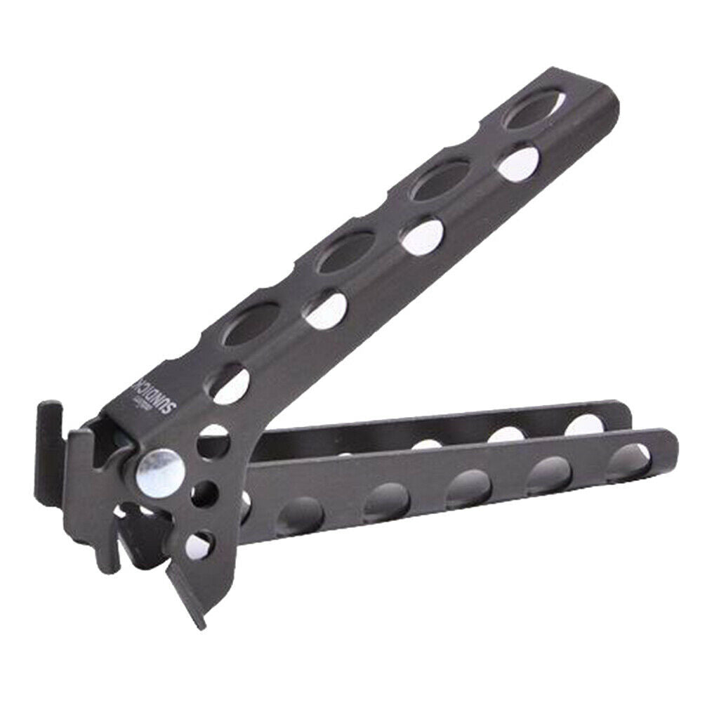 Camping Pot Pan Gripper Aluminum Pot Clamp Pan Handler Lifter Dark Gray