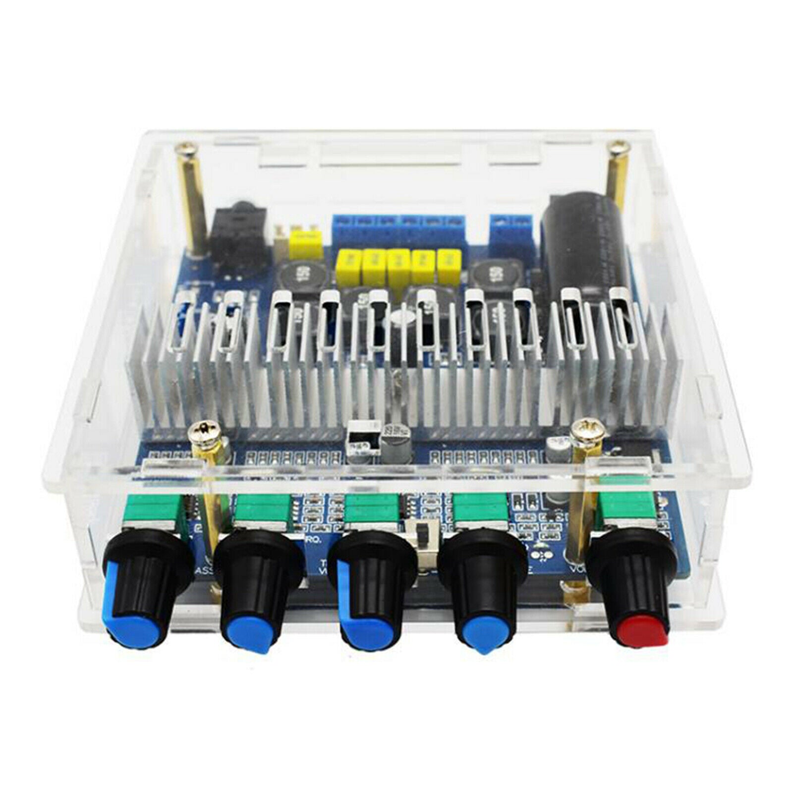 Clear Case Dustproof 2.1 TPA3116D2 Subwoofer Bluetooth Audio Amplifier Board