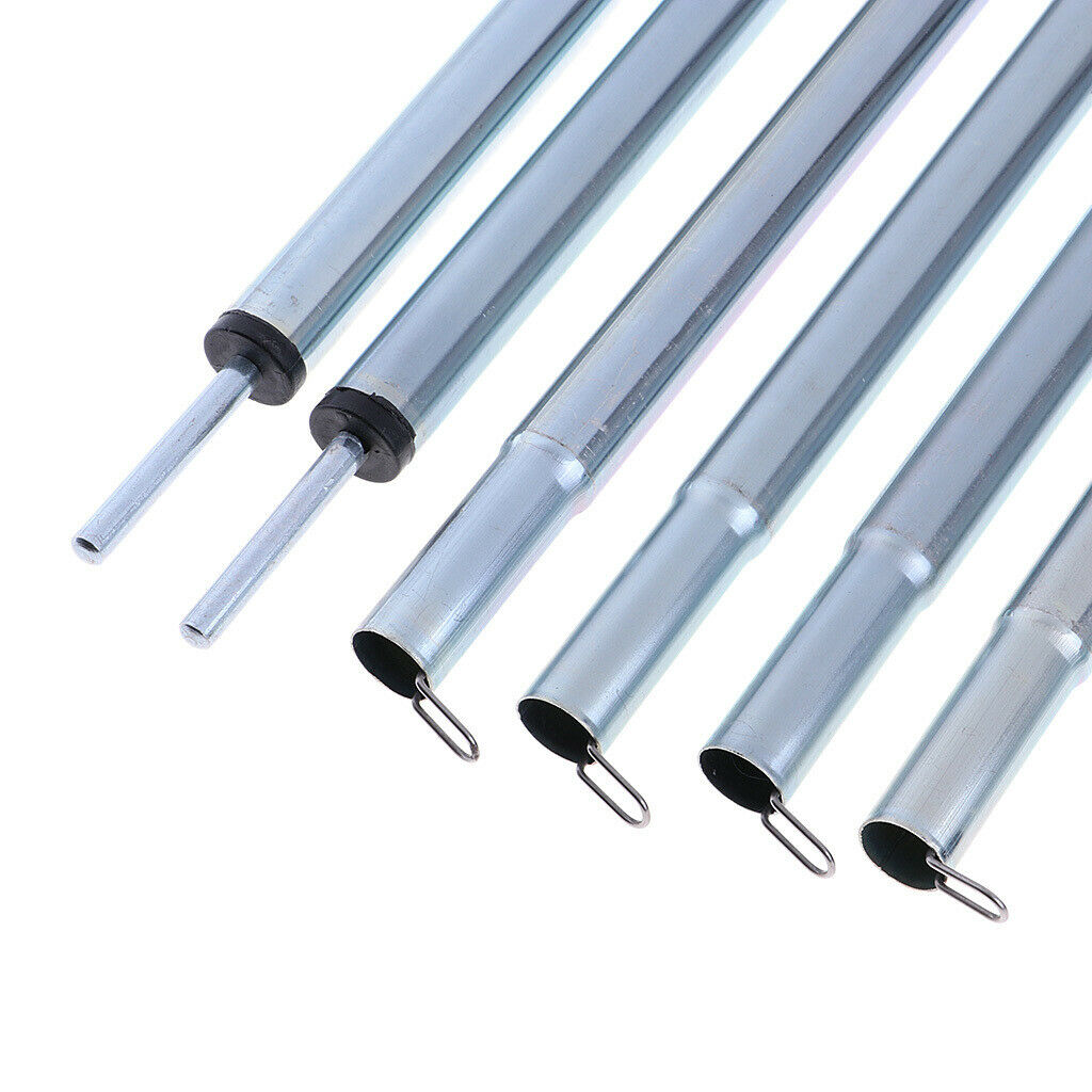 2Pcs Lightweight Adjustable Tarp Poles, Iron Tent Poles For Camping,