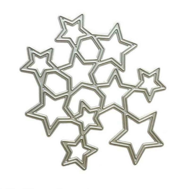 Stars Metal Cutting Dies DIY Scrapbooking Paper Stamping cards craft Decor