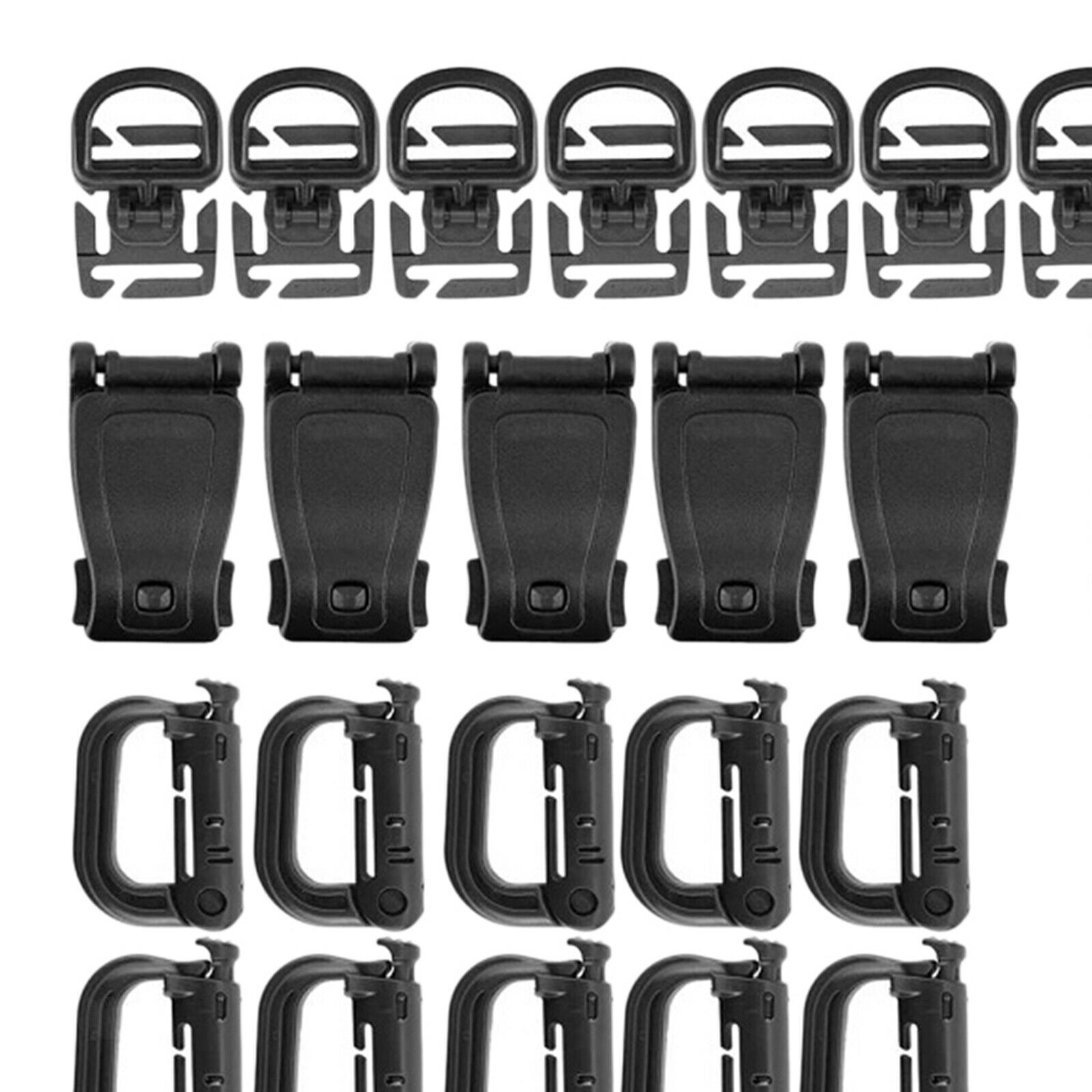35Pieces Molle Attachments Molle Accessories Set Grimloc Locking Gear Clip