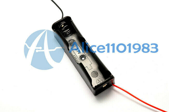 Plastic 18650 Battery Box Case Holder With Wire Cables For 18650 Batteries 3.7V