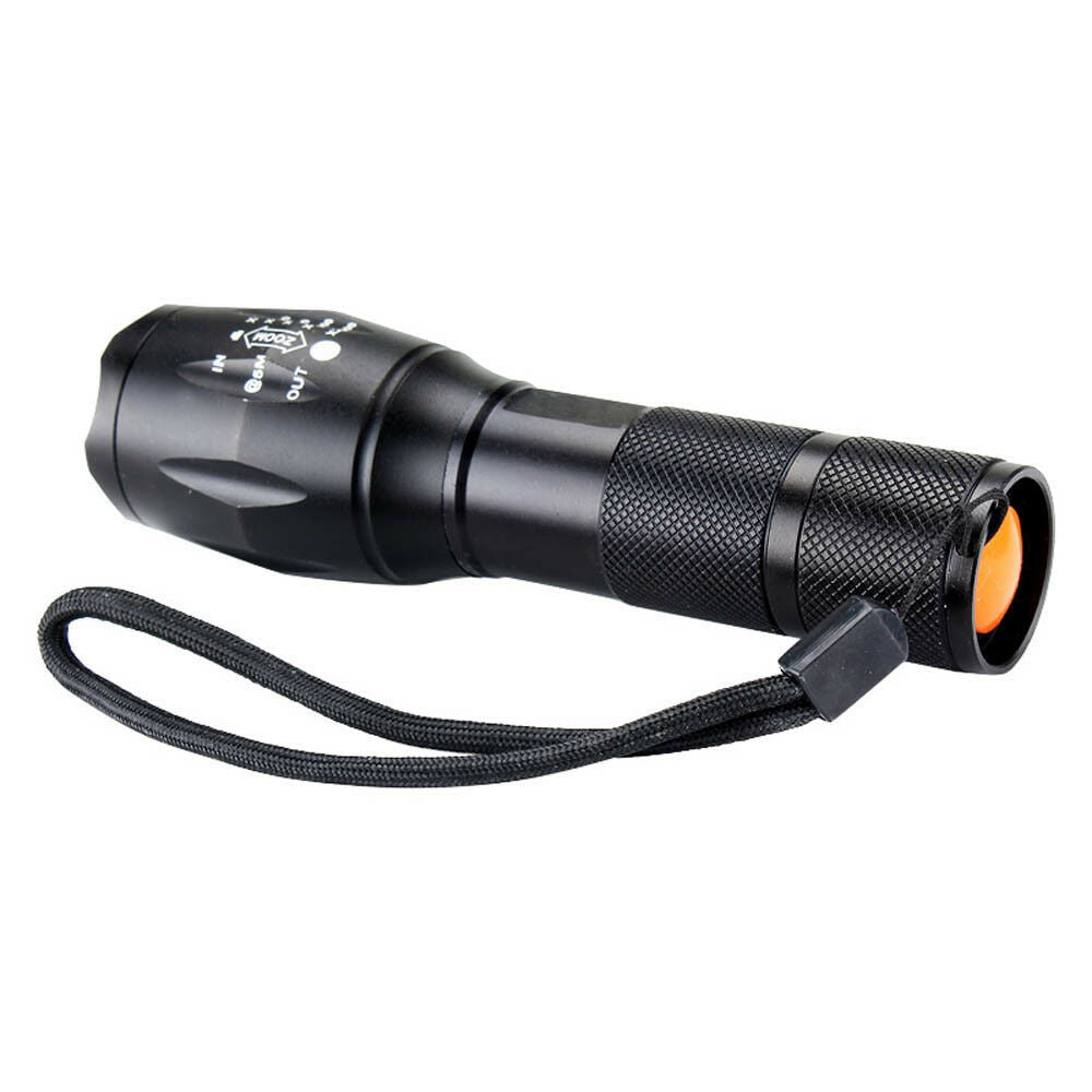 5000Lm Zoomable Focus Flashlight Lamp LED Torch AAA/18650 Adjustable 5 Mode