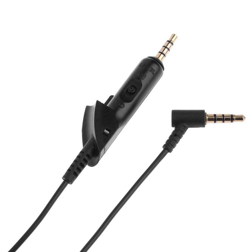1.5m 3.5mm Male to Male Audio Cable Wire w/ Mic for Bose QC15 QC2 Earphone @