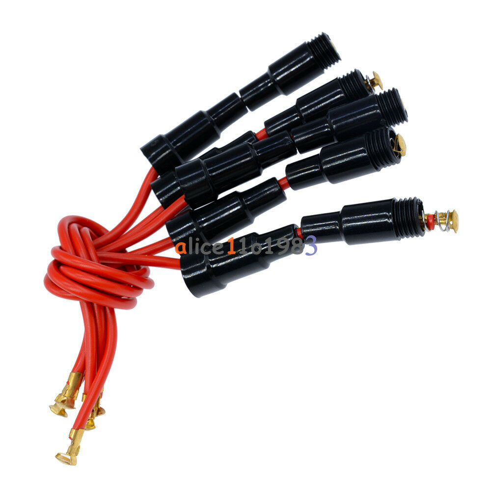 5PCS Home Protection Inline Fuse Holder Copper Wire Components 5A 220V Fuse Box