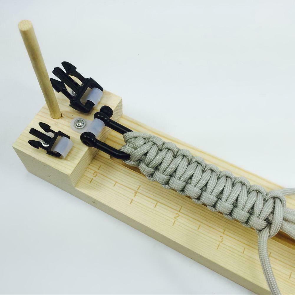 solid wood paracord bracelet maker knitting tool Knot Braided Parach @