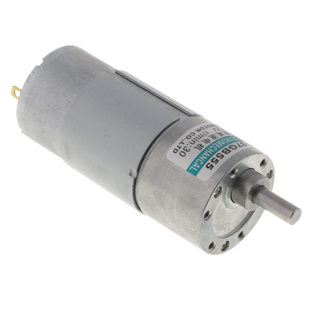 XD-37GB555 DC Motor 12V 15W 30RPM Gear Motor CW/CCW Brushed Geared Motor
