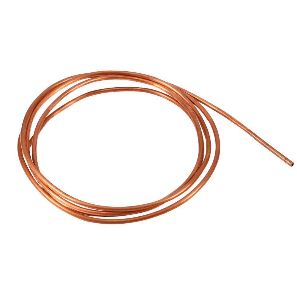 2M Soft Microbore Copper Tube Pipe OD 4mm x ID 3mm For Refrigeration Plumbing