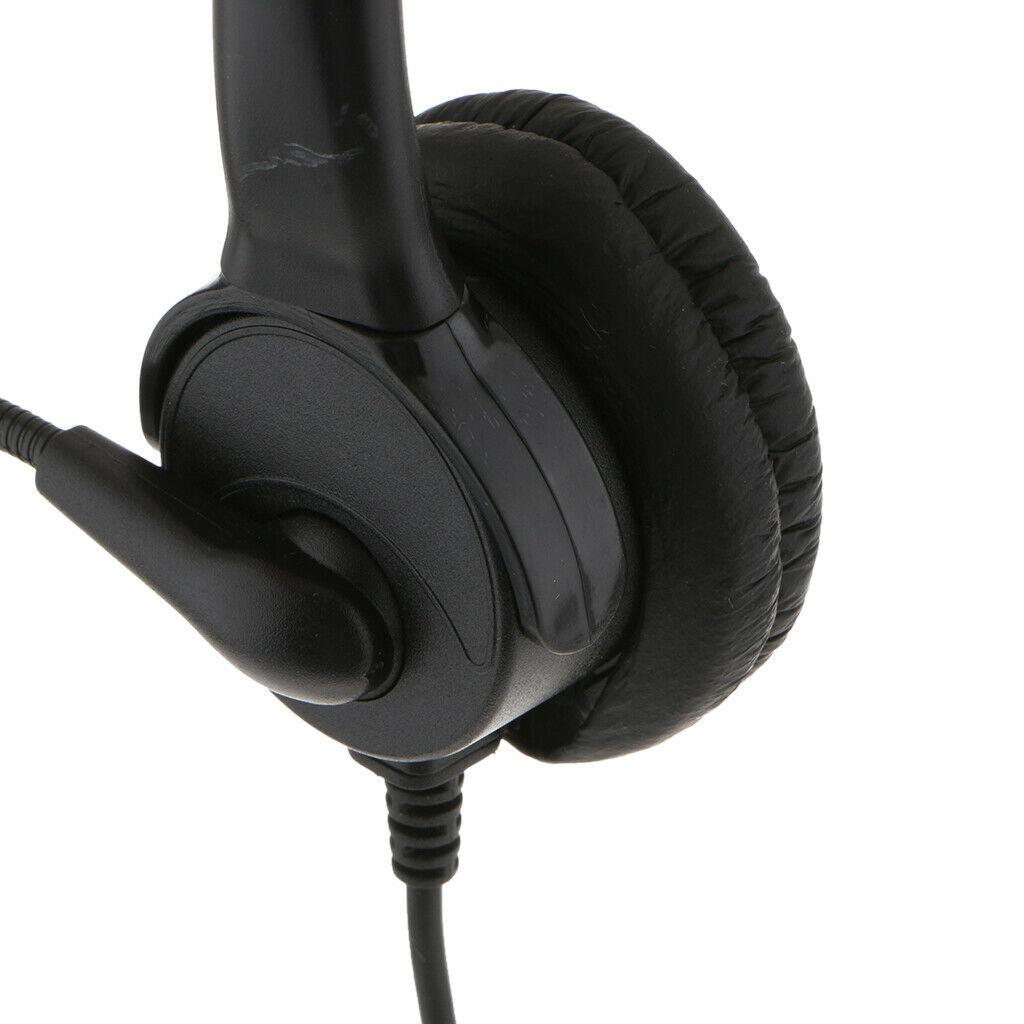 RJ9 Call Center Telephone Headphone w/ Noise Cancelling Monaural Headsets