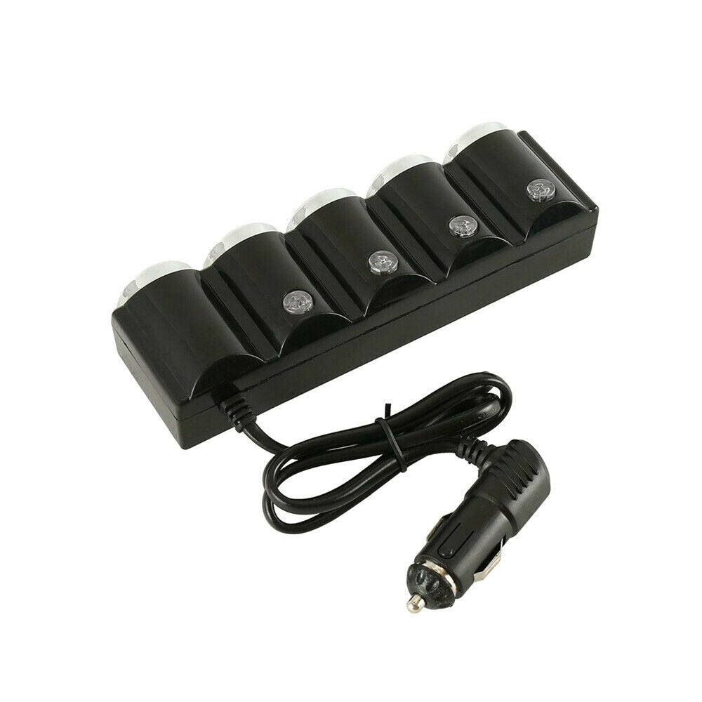 4 Way Auto Car Lighter Multi Socket Splitter Charger DC 12V 2 USB Port